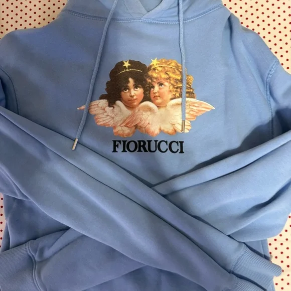 Fiorucci Sky Blue Angel Graphic Hoodie - Picture 3 of 4